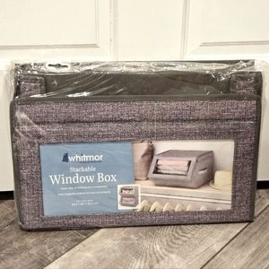 Whitmore Stackable Fabric Window Box NEW Storage, Organizing, Closets, Playrooms